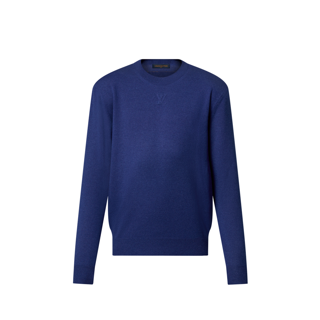 LV Embossed Cashmere Crewneck - Women - Ready-to-Wear | LOUIS VUITTON ®